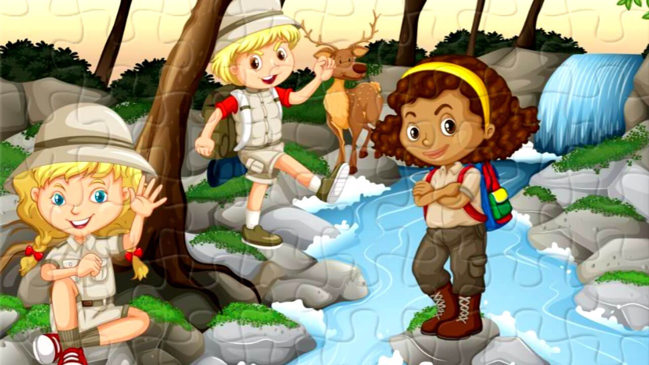 Image Camping Kids Jigsaw